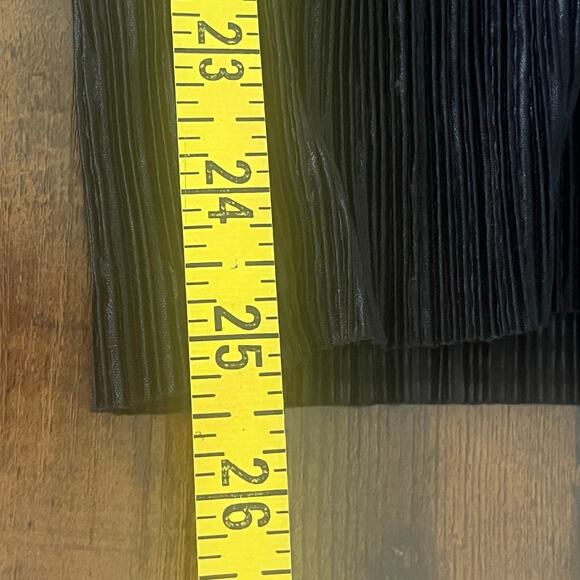 Zara Black Paperbag Waist Lightweight Pants Size Medium - Picture 8 of 8